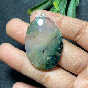 Green  Moss Agate Pendant